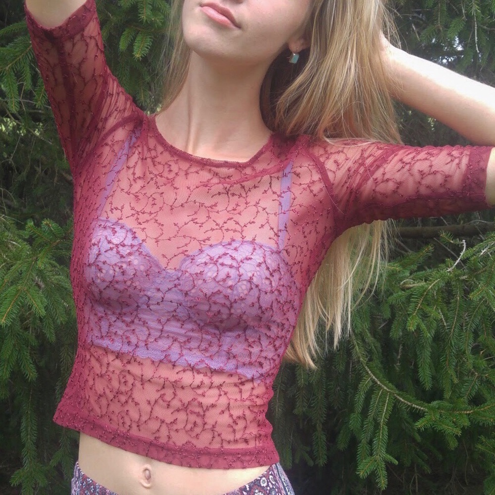 Vintage 90s Sheer Top